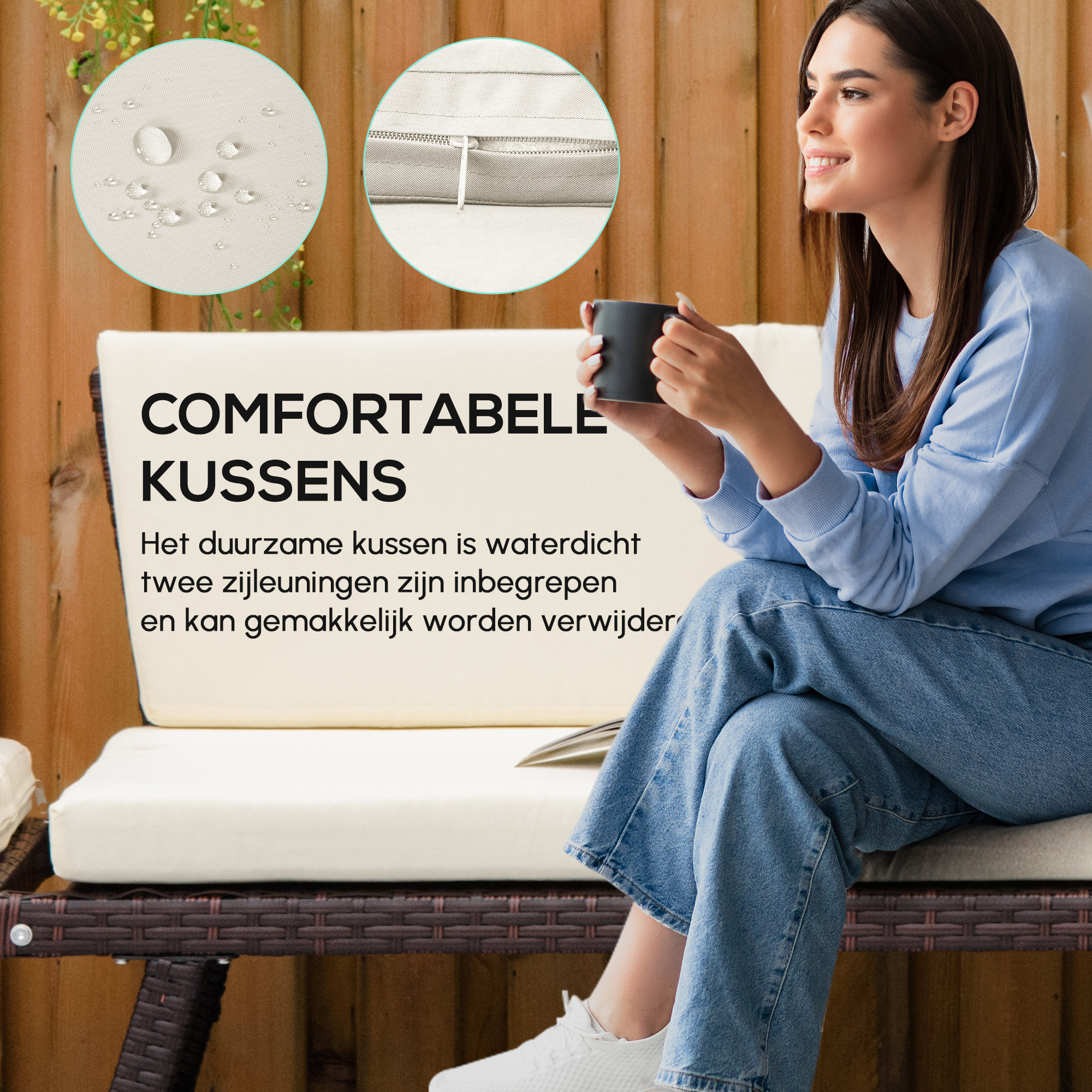 2-zits tuinbank tuinmeubelen tuinbank tuinbank loungebank poly-rotan staal