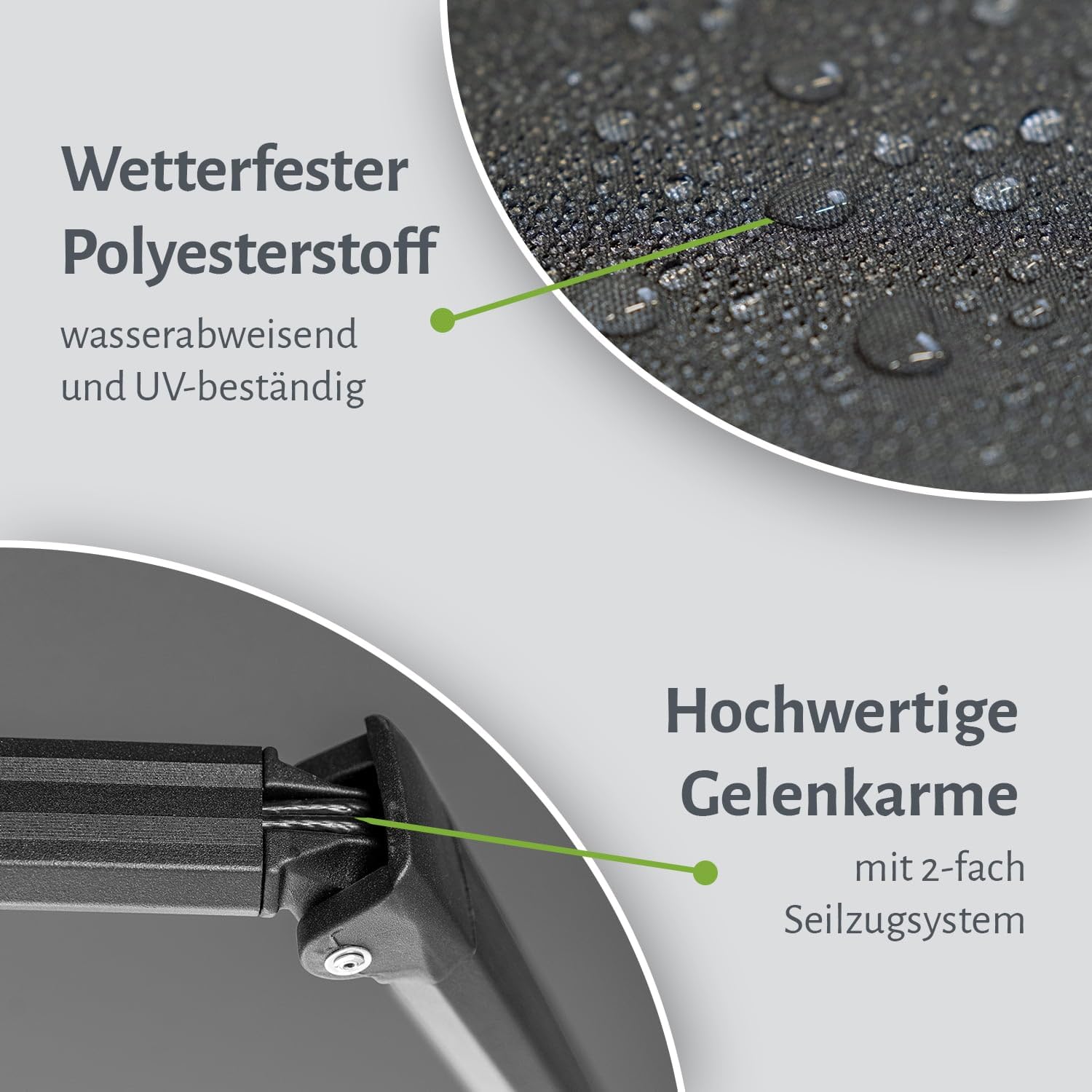 empasa Elektrische Vollkassettenmarkise 'Premium' Kassettenmarkise Gelenkarmmarkise Markise Sonnenschutz mit manuell ausfahrbarem Volant, komplett vormontiert, Farbe:anthrazit, Größe:4 x 3 m