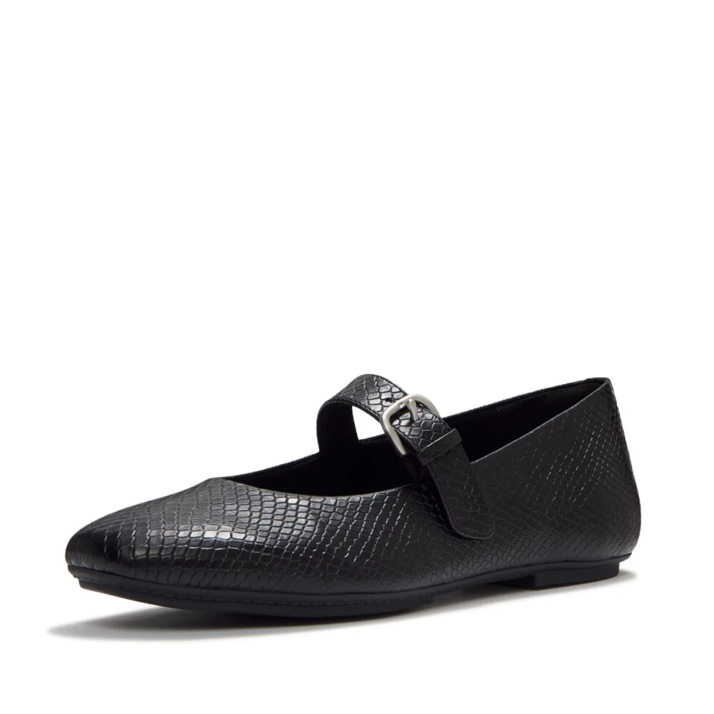 FitFlop Delicato Snake Mary All Black