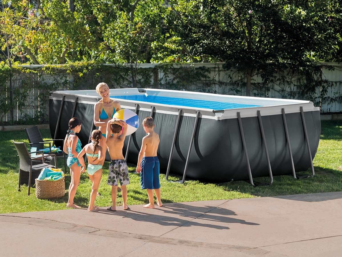 Intex Schwimmbadrahmen-Set Ultra Quadra, 549 x 274 x 132 cm, XTR 26356