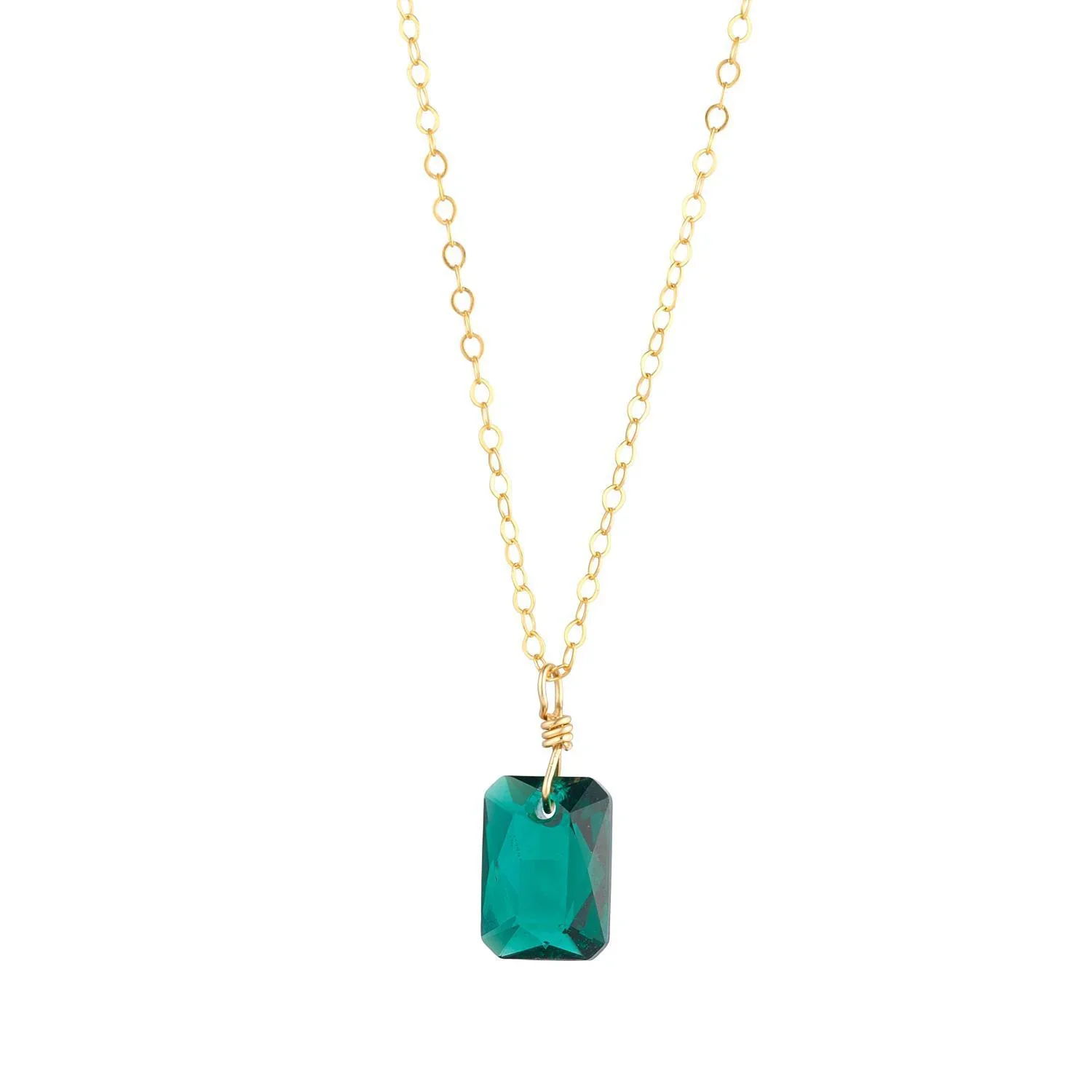 MoMuse Emerald Crystal Pendant