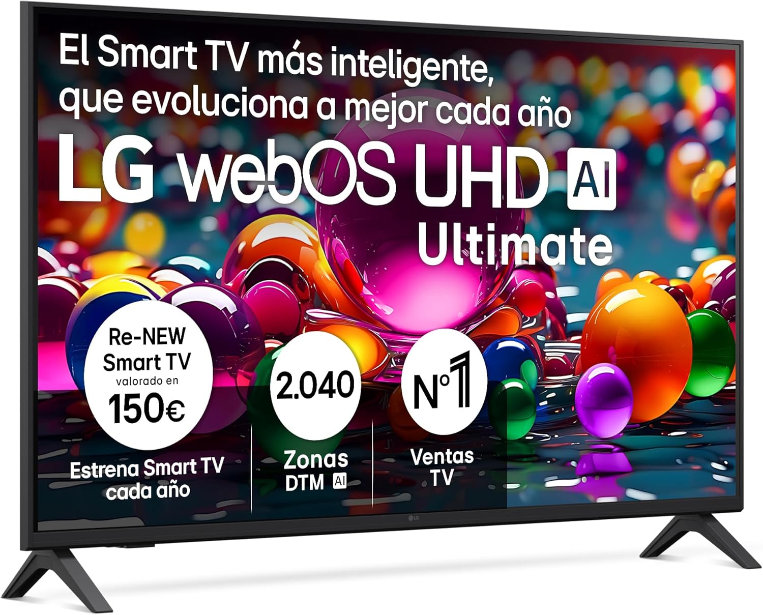 LG 43UA75006LA - Smart TV UHD Ultimate AI – 43" (109 cm) 4K UHD, HDR10 Pro, webOS 25, α7 Gen8, Dolby Digital Plus, VRR, HDMI x3