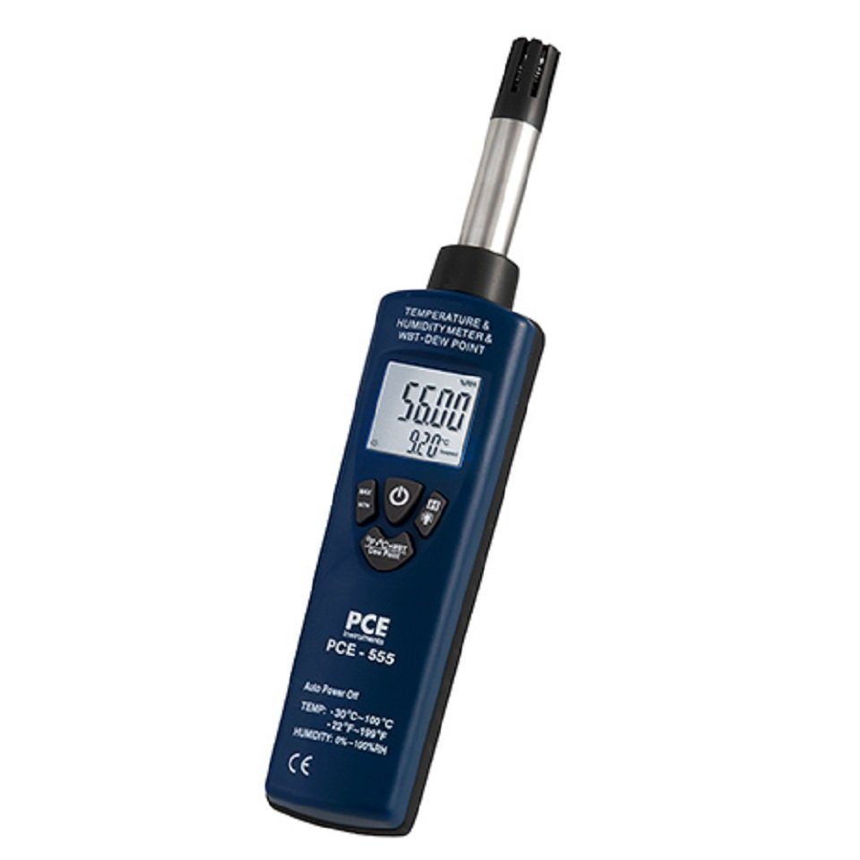 Feuchtigkeitsmesser Feuchtemessgerät im Taschenforma Hygrometer PCE-555