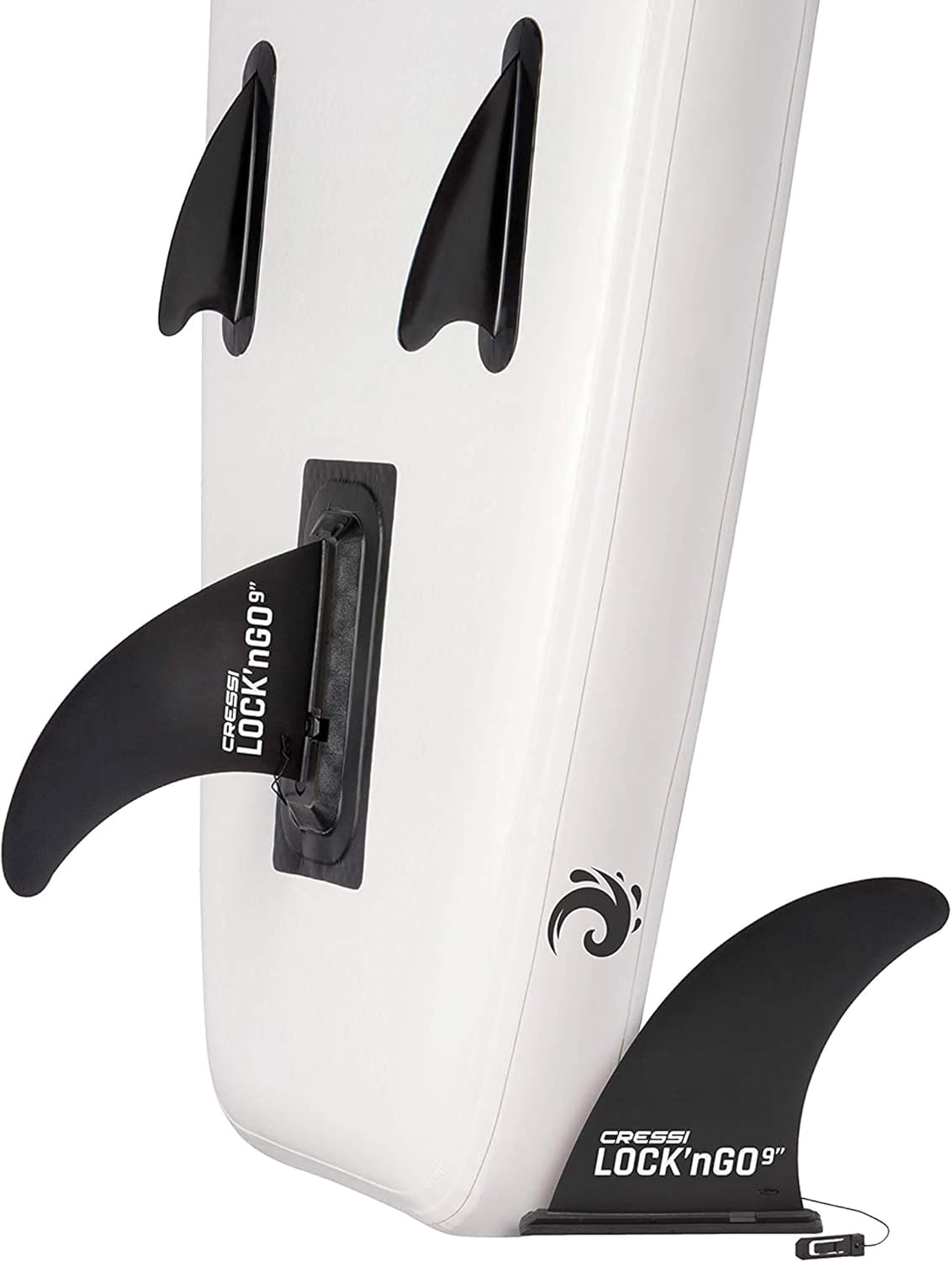 Cressi Haikili Inflatable SUP 10'6, Tavola Gonfiabile per Praticare Lo Stand Up Paddling Unisex Adulto, Bianco/Blu Navy, Taglia Unica