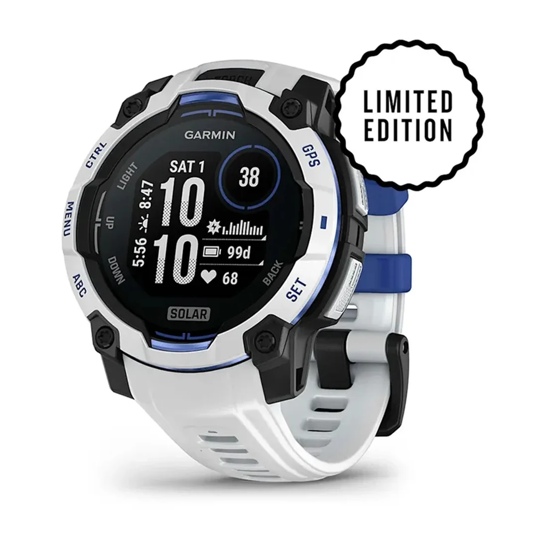 Orologio Garmin Instinct 3 solar 45mm 010-02934-03 Whitestone