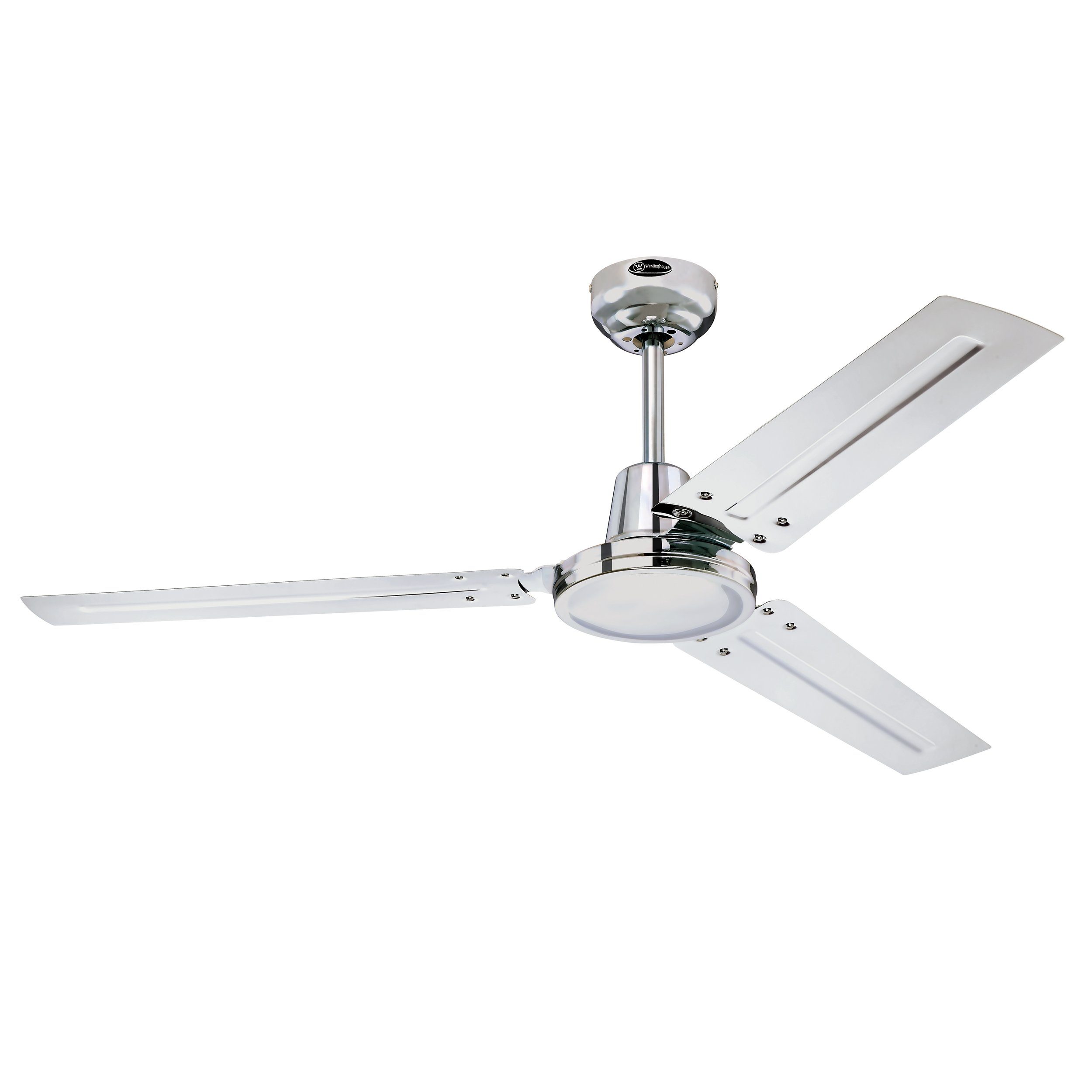 Deckenventilator Deckenventilator Industrial Chrom mit Wandschalter