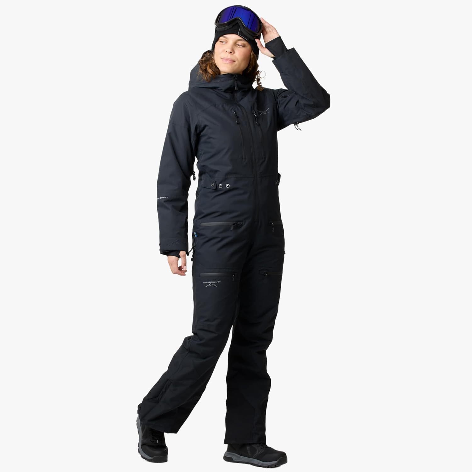 Swedemount Freeride Skianzug Winter Overall – wasserdichter, atmungsaktiver Einteiler für alpines Skifahren und Snowboarden für Damen