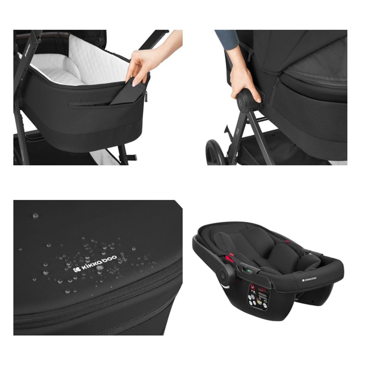 Kombi-Kinderwagen Kombikinderwagen Mia 3 in 1
