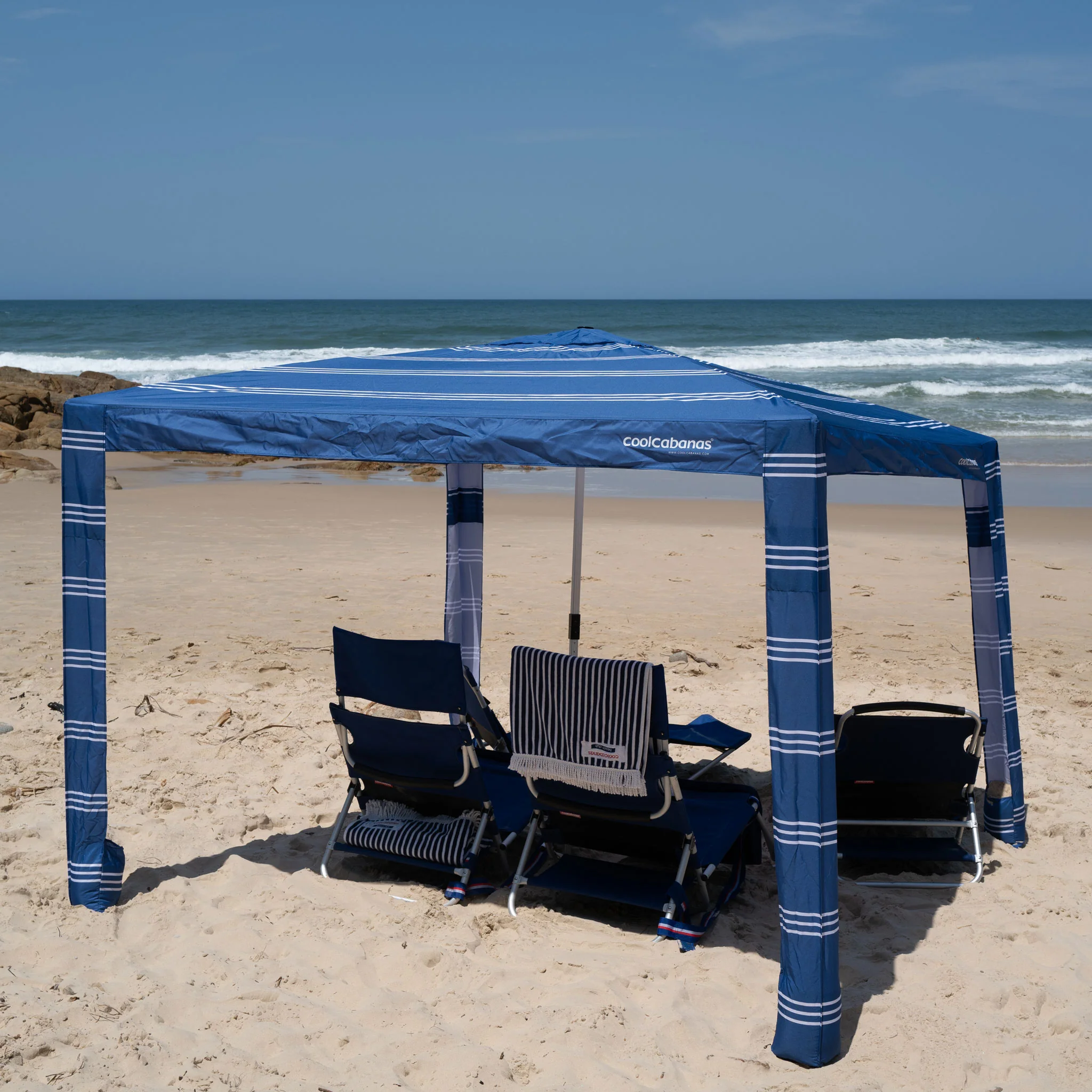 CoolCabana 5 Ombreggiatura da Spiaggia - Protezione UPF 50+, Ampia Zona d’Ombra