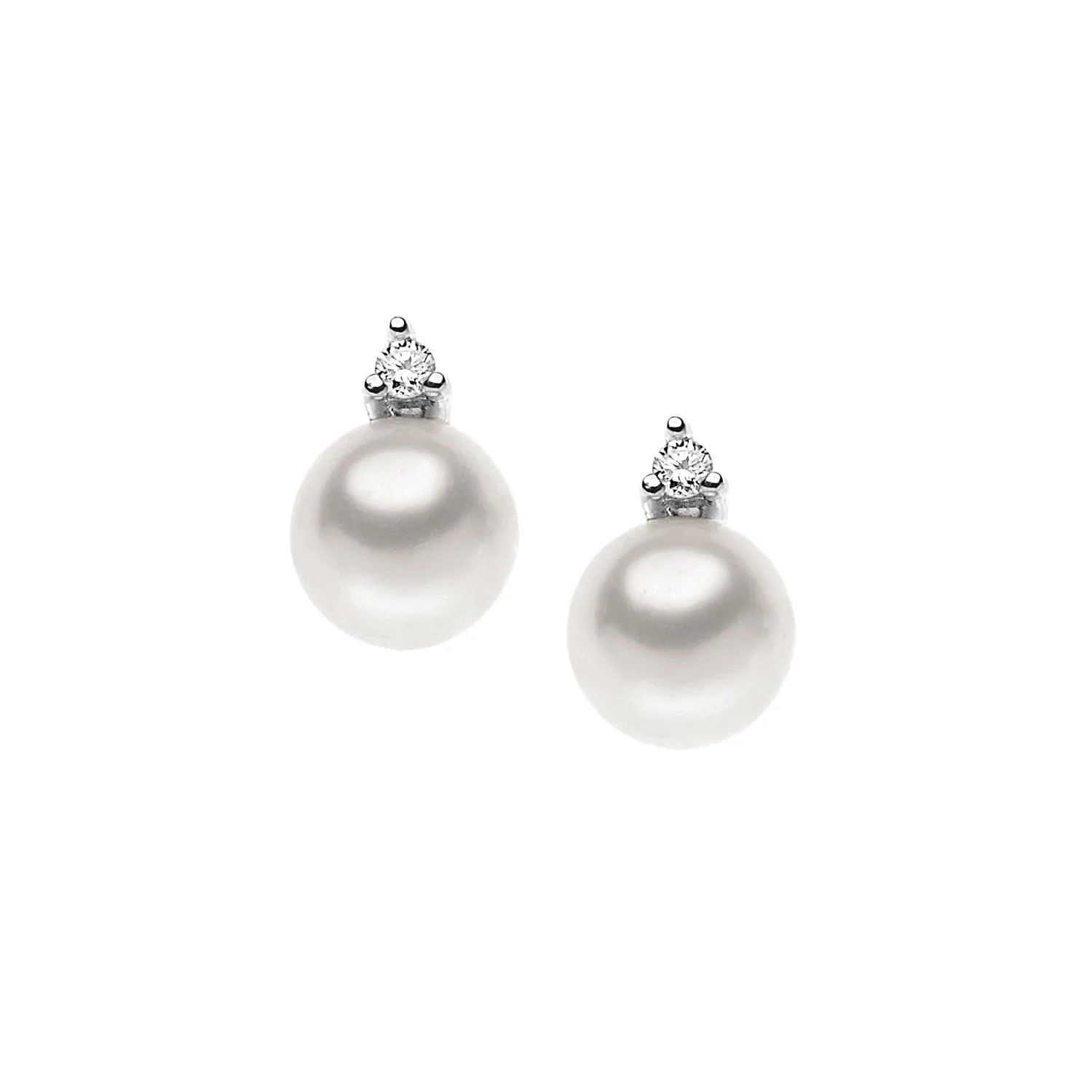 Orecchini Comete Gioielli con perle 6,5 mm e brillanti - ORP 545