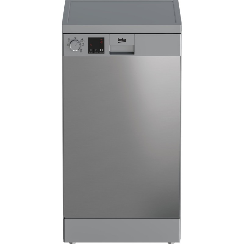 Beko DVS05024S - Lavastoviglie Slim Libera Installazione 10 Coperti Classe E 45 cm Argento