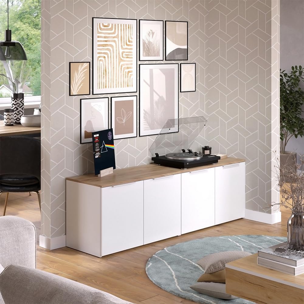 Vicco Wido Wohnwand, mehrteiliges TV-Möbel-Set für das Wohnzimmer