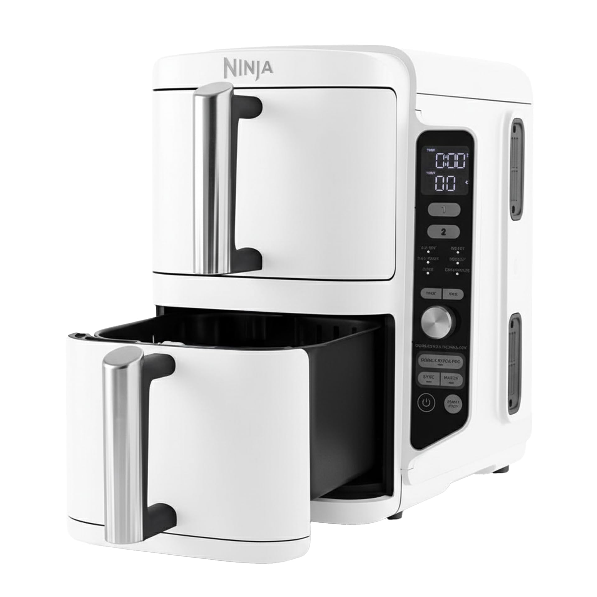 Heißluftfritteuse Ninja SL400EUWH Doppel XL mit 9,5 L und 6 Programmen, 2470 W, weiß