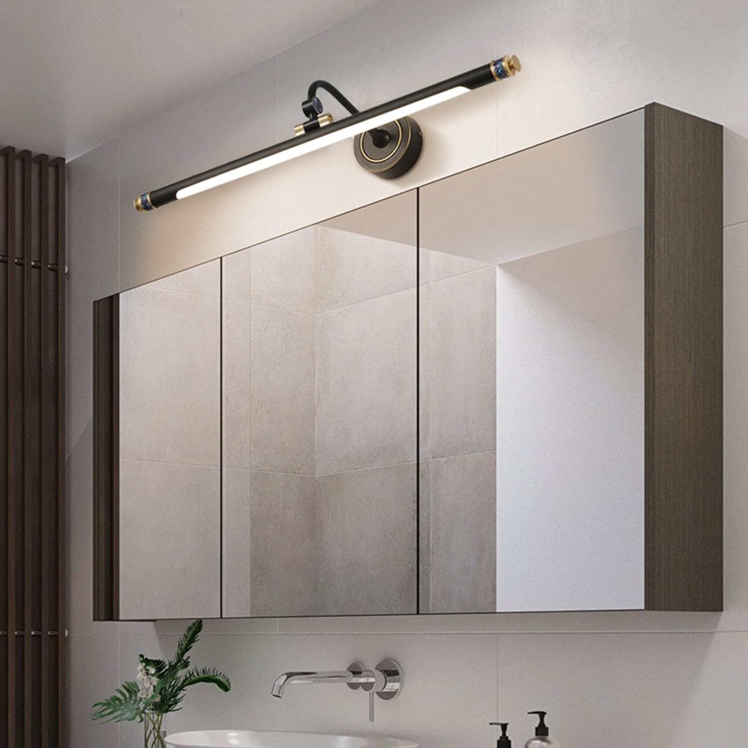 Waschtischbeleuchtung, LED-Spiegel-Frontleuchte, Badezimmer, wasserdicht, beschlagfrei, Make-up-Licht, moderne Luxus-Dekor-Wandleuchte, Waschtischbeleuchtung, Badleuchten (81 cm, neutrales Licht)