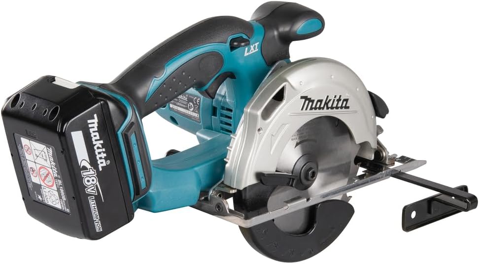Makita Akku-Handkreissäge 51 mm, (18 V/5 Ah, 2 Akkus und Ladegerät im Makpac), DSS501RTJ, Schwarz, Blau