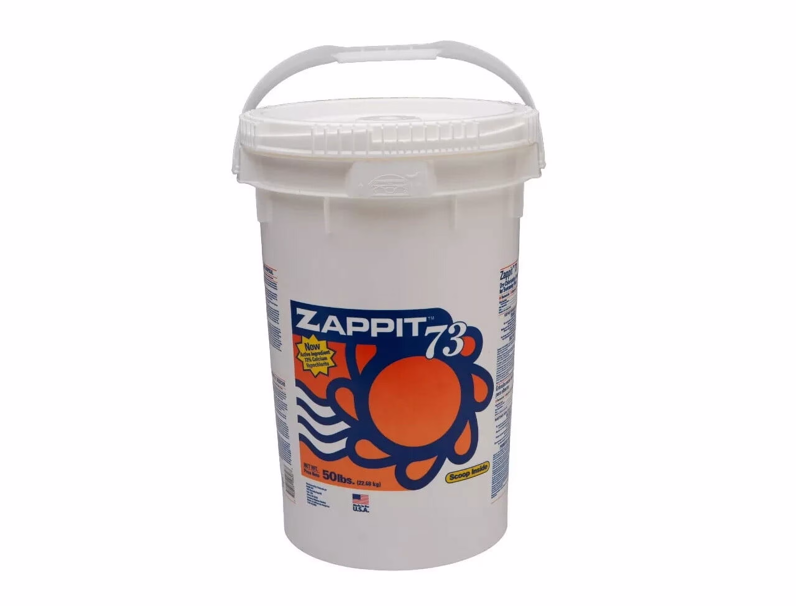 Zappit 73% Super Strength Pool Shock 50 LB Bucket 70% Chlorine Availability