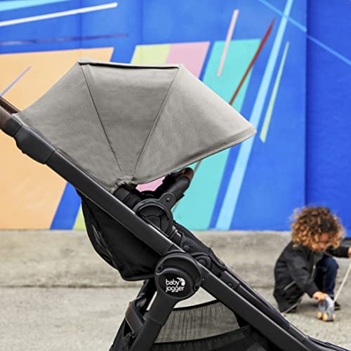 Baby Jogger City Select 2   Passeggino, navicella e protezione dalle intemperie, leggero e compatto, convertibile da singolo a doppio, ardesia radiante : Prima infanzia