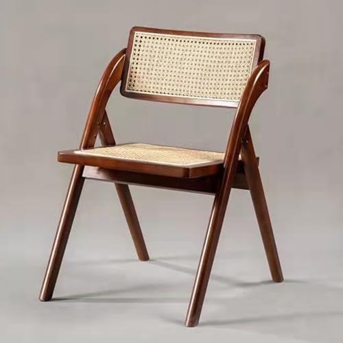 Sedie pieghevoli moderne in legno impilabili con sedile posteriore in rattan, ideali per sala da pranzo, cucina, balcone, sedia laterale senza braccioli con seduta larga, mobili comodi ed eleganti per : Amazon.it: Casa e cucina