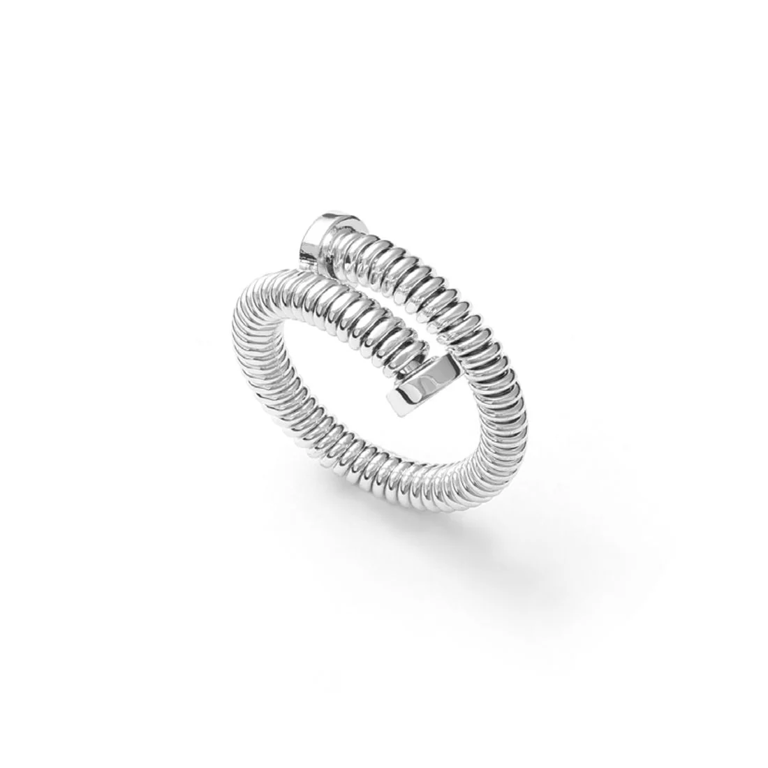 Anello Unoaerre 2574 tubo gas in bronzo argentato