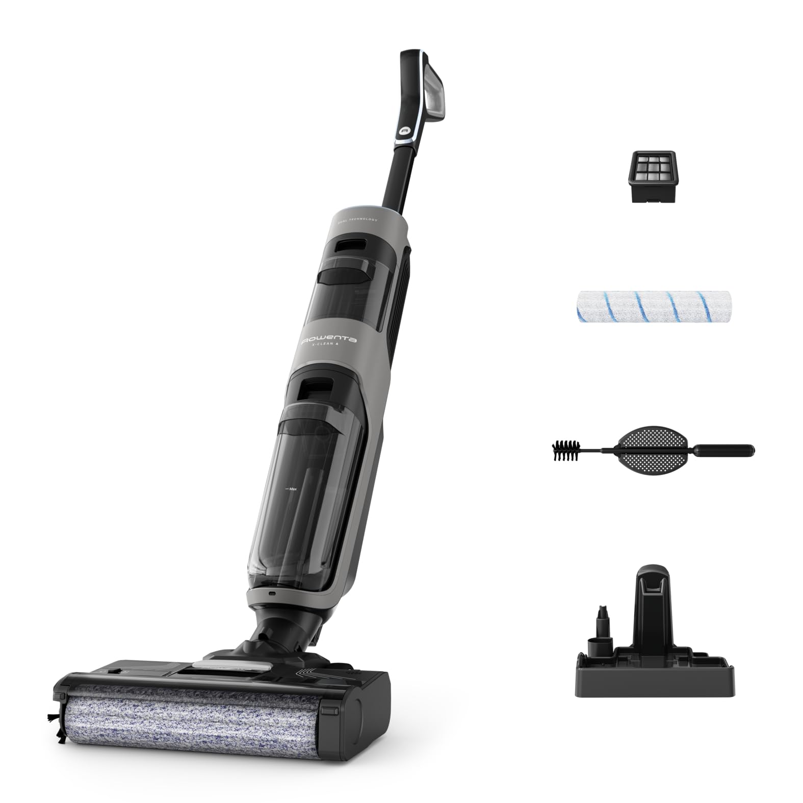 Kabelloser Nass- und Trockenstaubsauger X-Clean 4 mit 50 min Laufzeit und 2-in-1 Reinigung