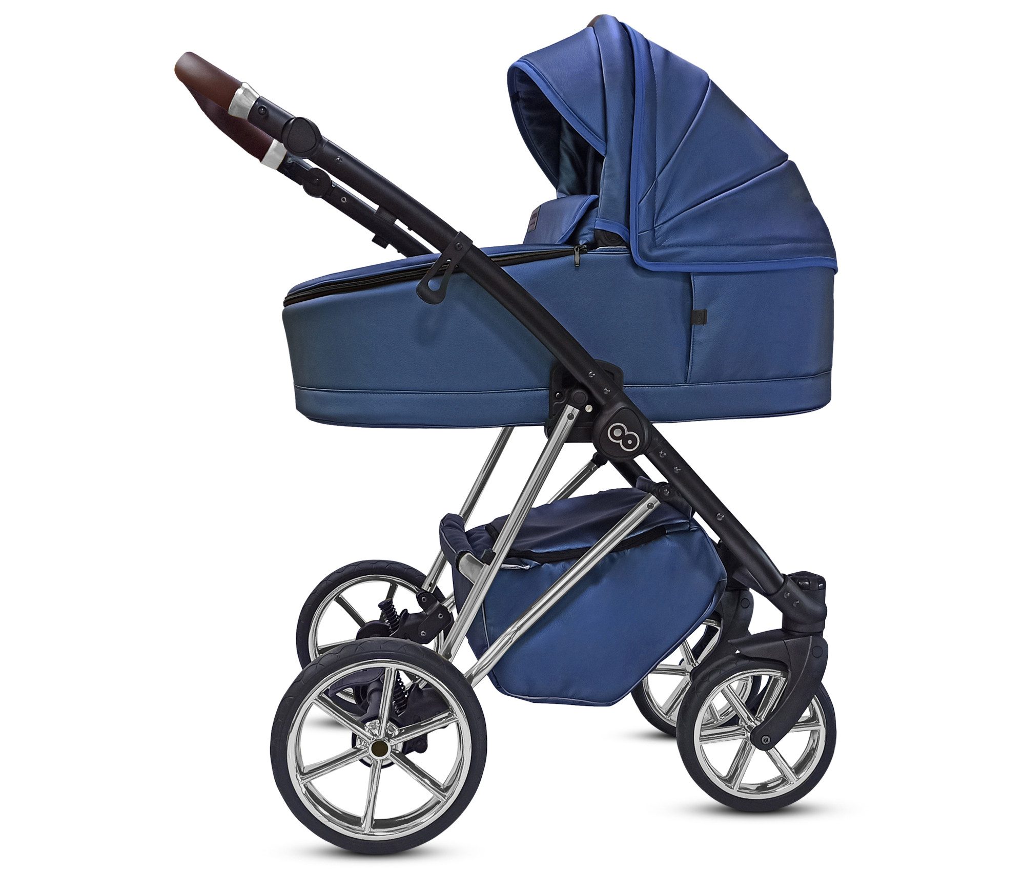 Kombi-Kinderwagen 3in1 Musse Royal, Baby Buggy Babywanne 5-Punkt-Sicherheitsgurt