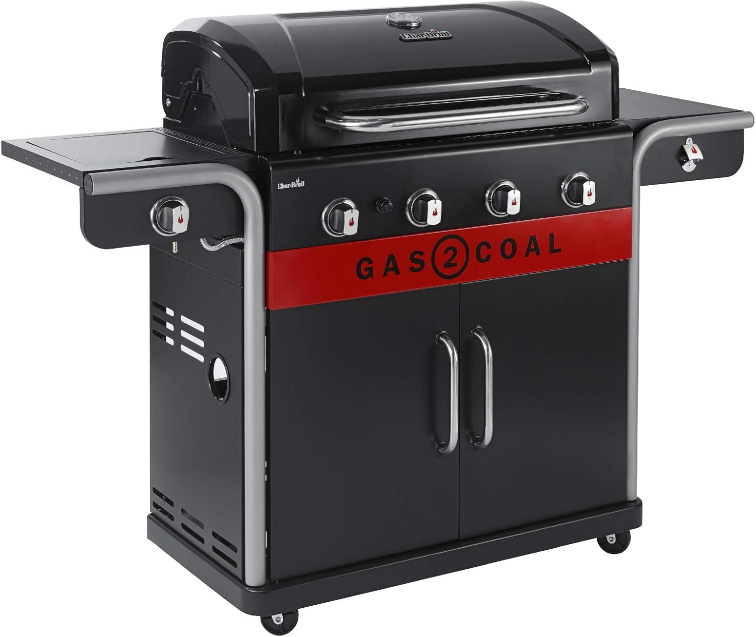 Char-Broil Gas2Coal 440 - Barbecue a gas, colore: Nero