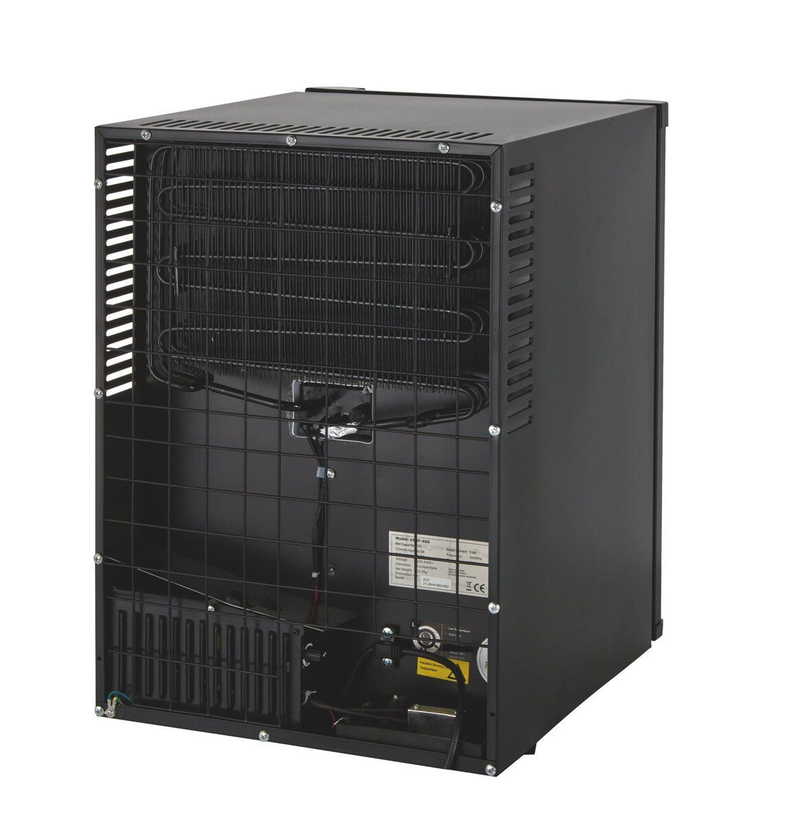 Kühlschrank Minibar Kühlschrank 35 L, LED, Gastronomie, geräuscharm, schwarz