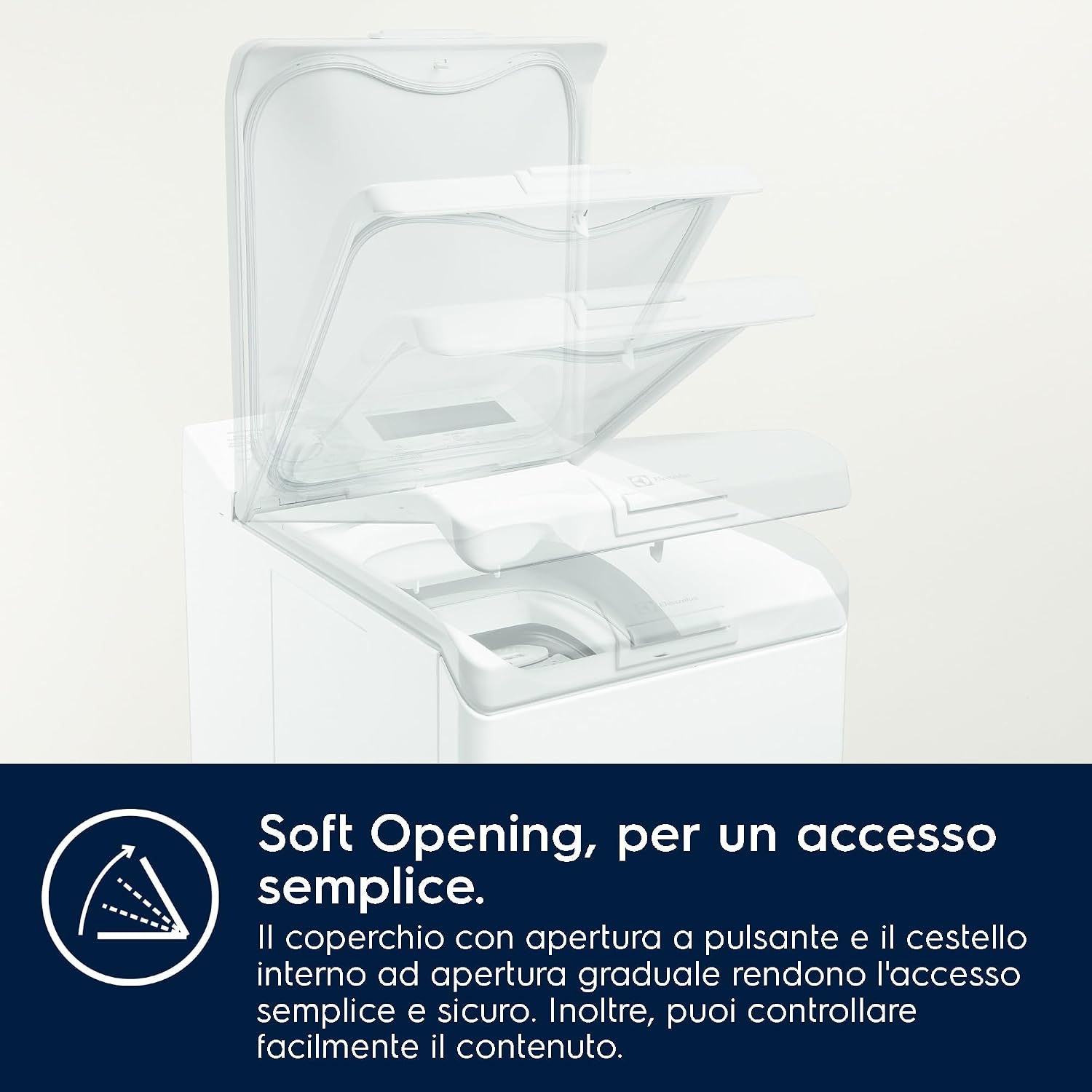 Electrolux PerfectCare 700 Lavatrice a Carica dall'Alto 7 kg, EW7T373S, Tecnologia SensiCare, SteamCare & Apertura Soft, 890x400x600 mm, Bianco