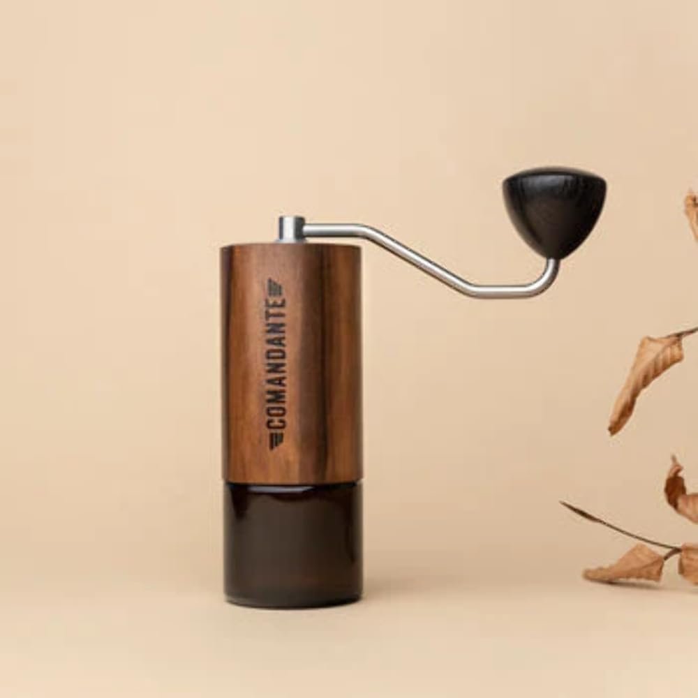Kaffeemühle C40 MK4 Nitro Blade Liquid Amber/Edelstahl von COMANDANTE, Silber/Braun, Silber/Braun