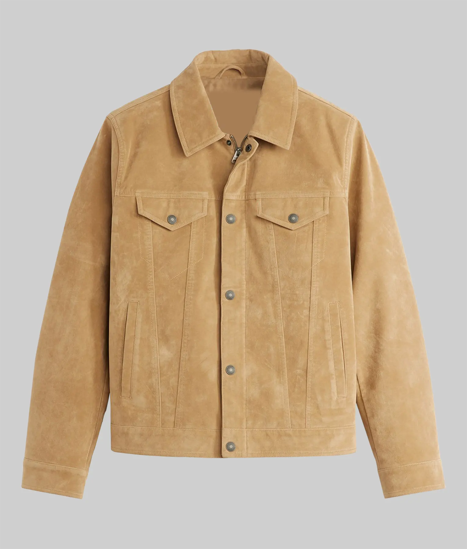Ernest Brown Suede Trucker Jacket