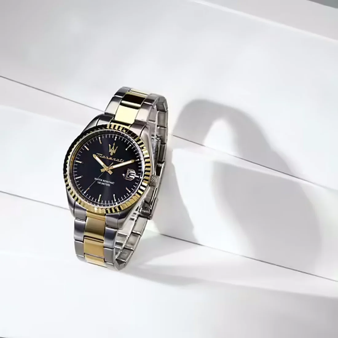 Orologio Maserati Competizione acciaio bicolore oro quadrante nero