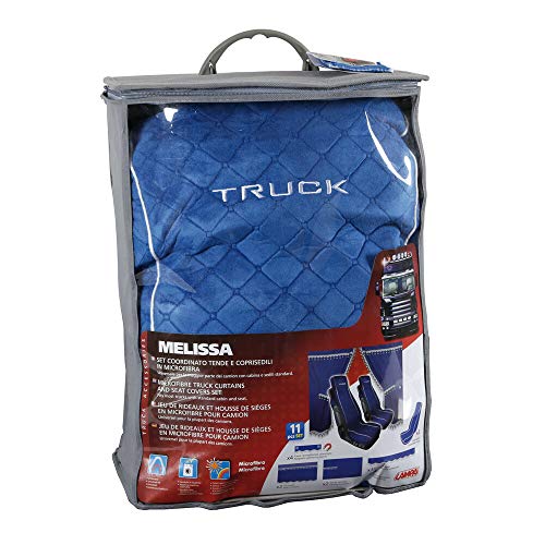 Lampa 98642 Melissa, Set Tende e coprisedili in Microfibra per Camion   Blu : Auto e Moto