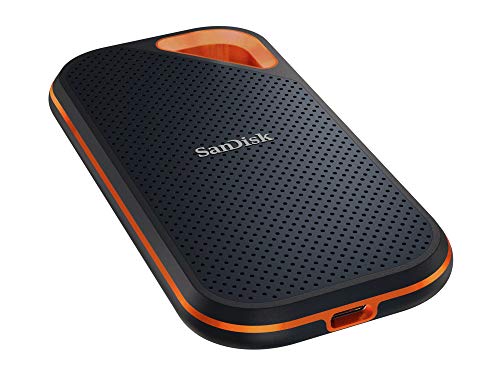 SanDisk SSD NVMe Extreme PRO da 2 TB (SSD NVMe portatile, USB C, fino a 1050 MB/s in lettura e 1050 MB/s in scrittura, robusto e resistente all'acqua, moschettone)] : Informatica