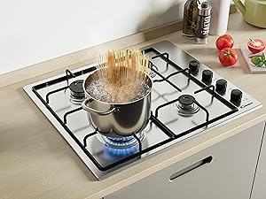 piastra piano cottura 4 fuochi quattro zone gas 60 cm da incasso misto iseasy bosch electrolux