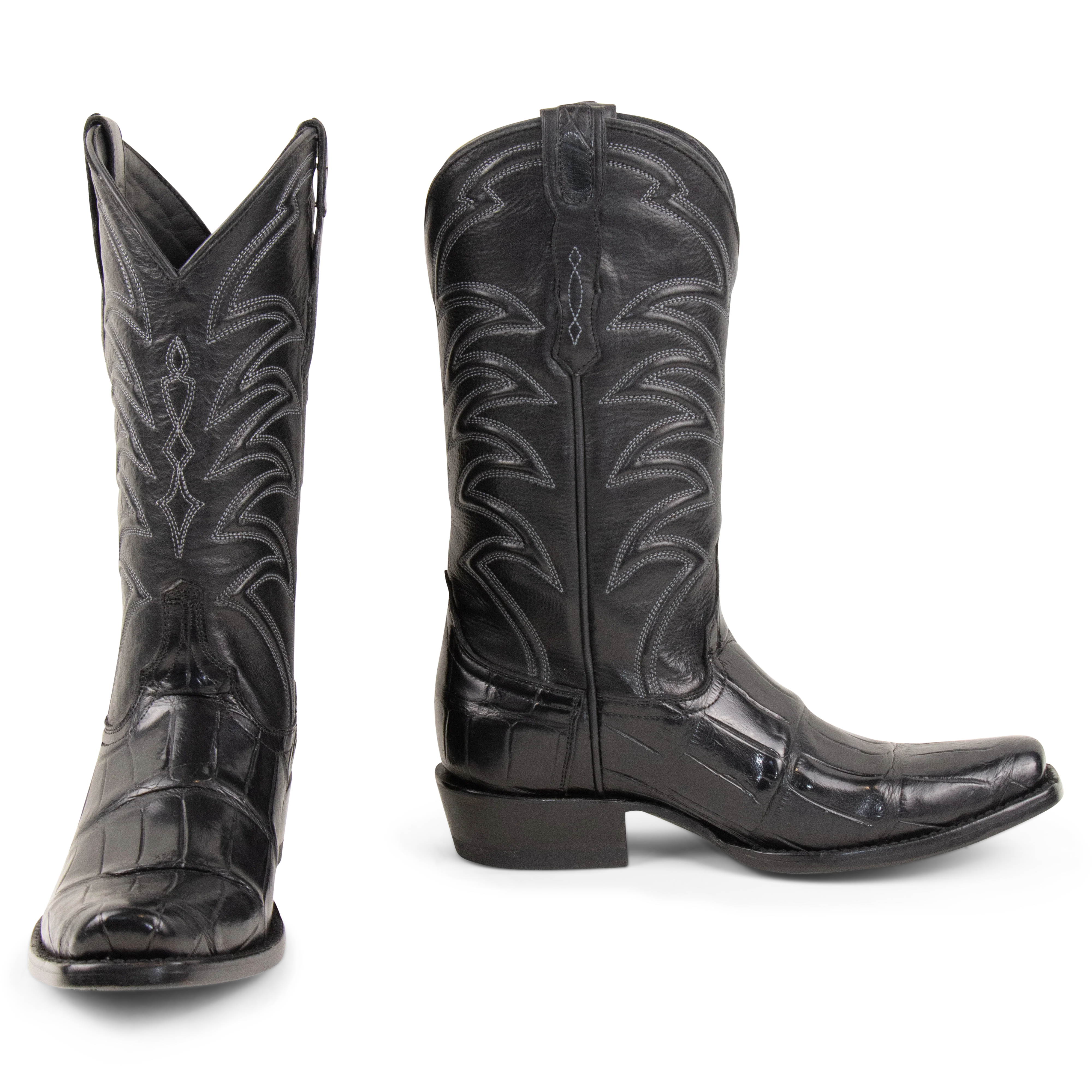 Alligator Black - Cutter Toe