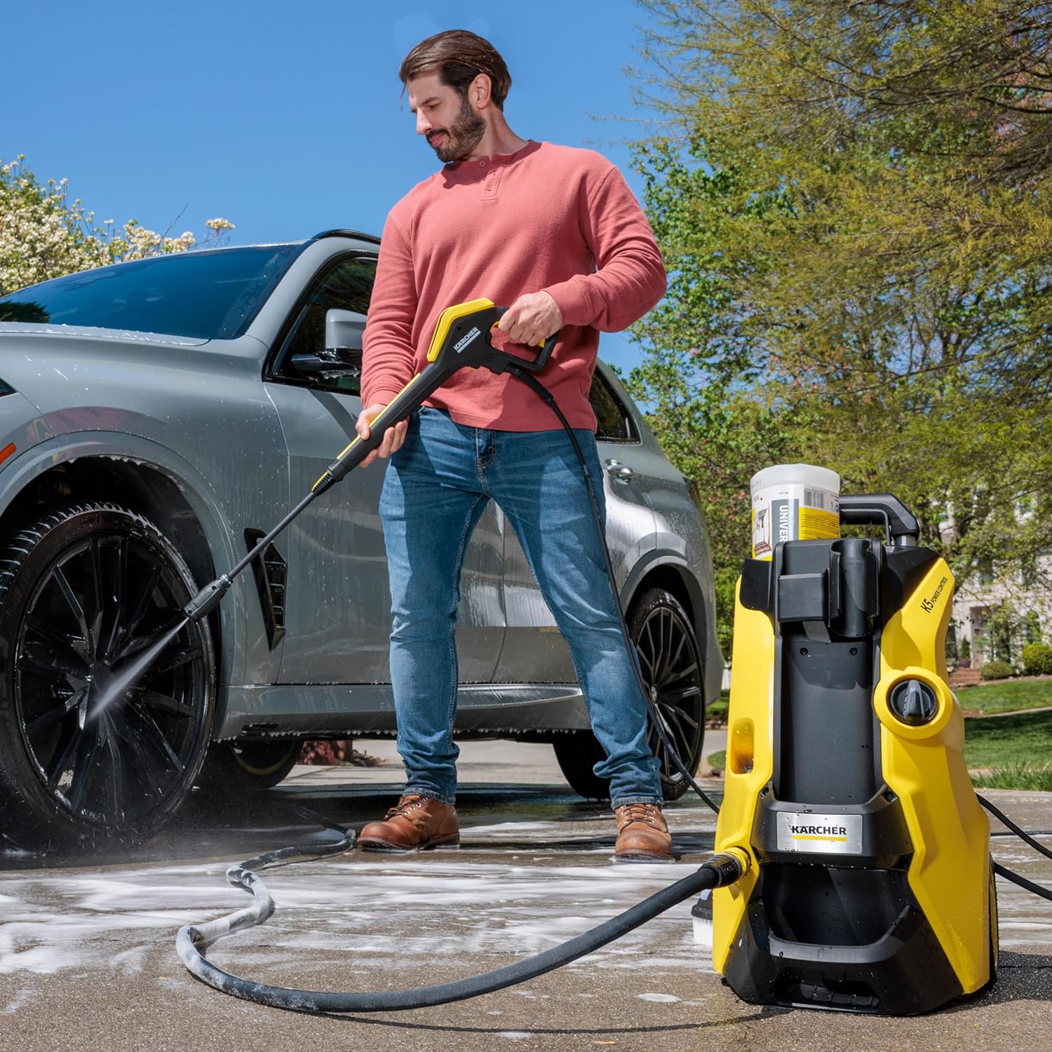 Kärcher Pressure Washer  K5 Power Control  Max 2500 PSI  32 ft. Hose  2 Spray Wands - 1.55 GPM
