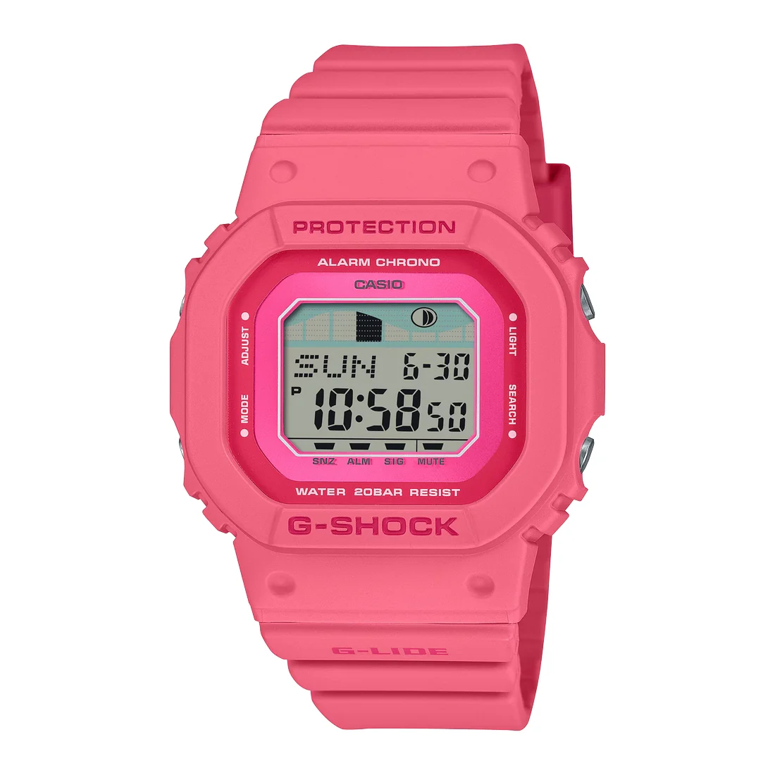 Orologio G-Shock G-Lide GLX-S5610-4ER rosa ideale per il surf