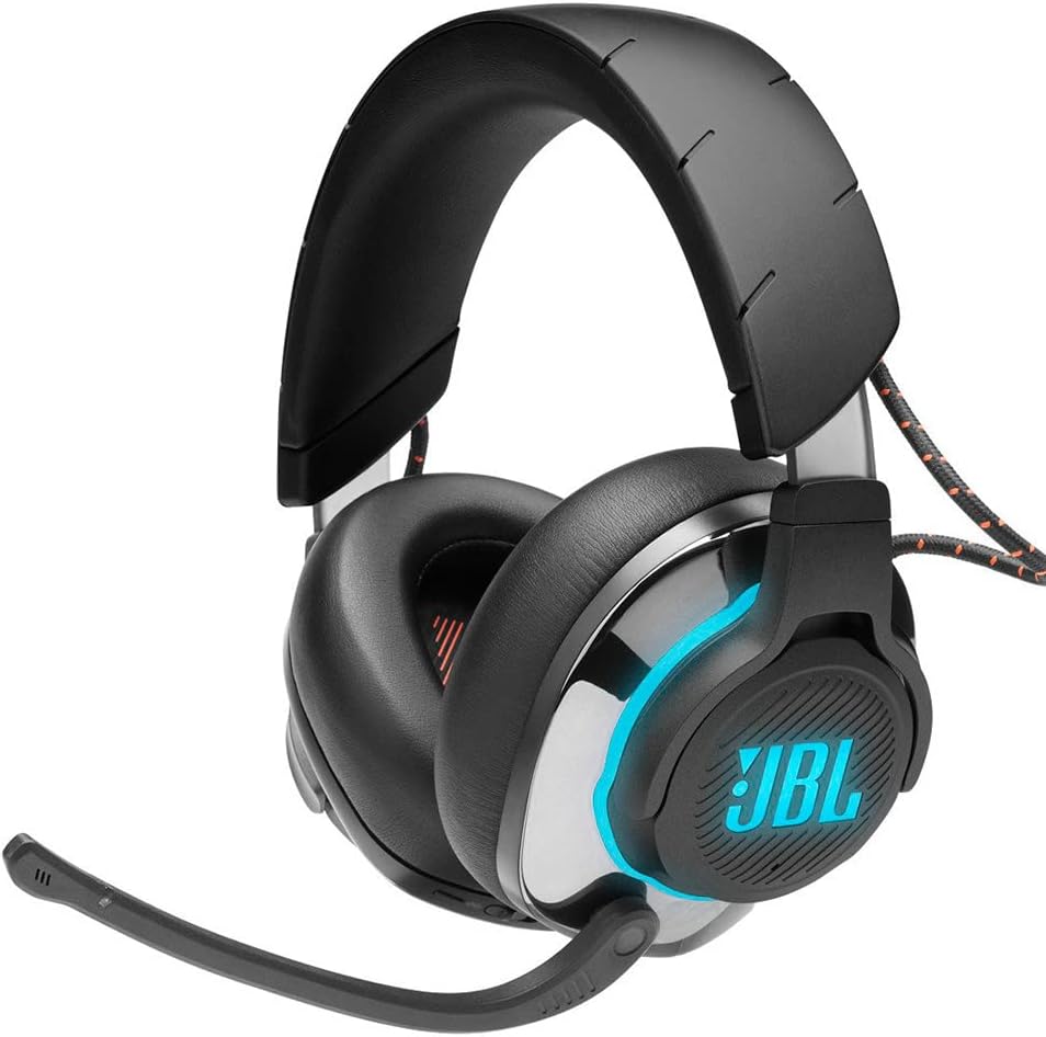 Quantum 800 Cuffie Gaming Over-Ear Wireless 2,4 Ghz e Bluetooth, Headset da gioco con Microfono, RGB e Surround, compatibilità Multipiattaforma, Colore Nero