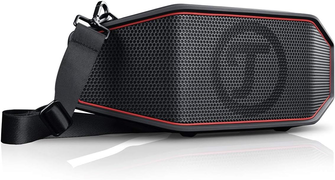 Teufel ROCKSTER Cross Draagbare Bluetooth Stereo Speaker Luidspreker Draadloze Muziek Batterij Tot 16 uur IPX5 Jet Proof Zwart