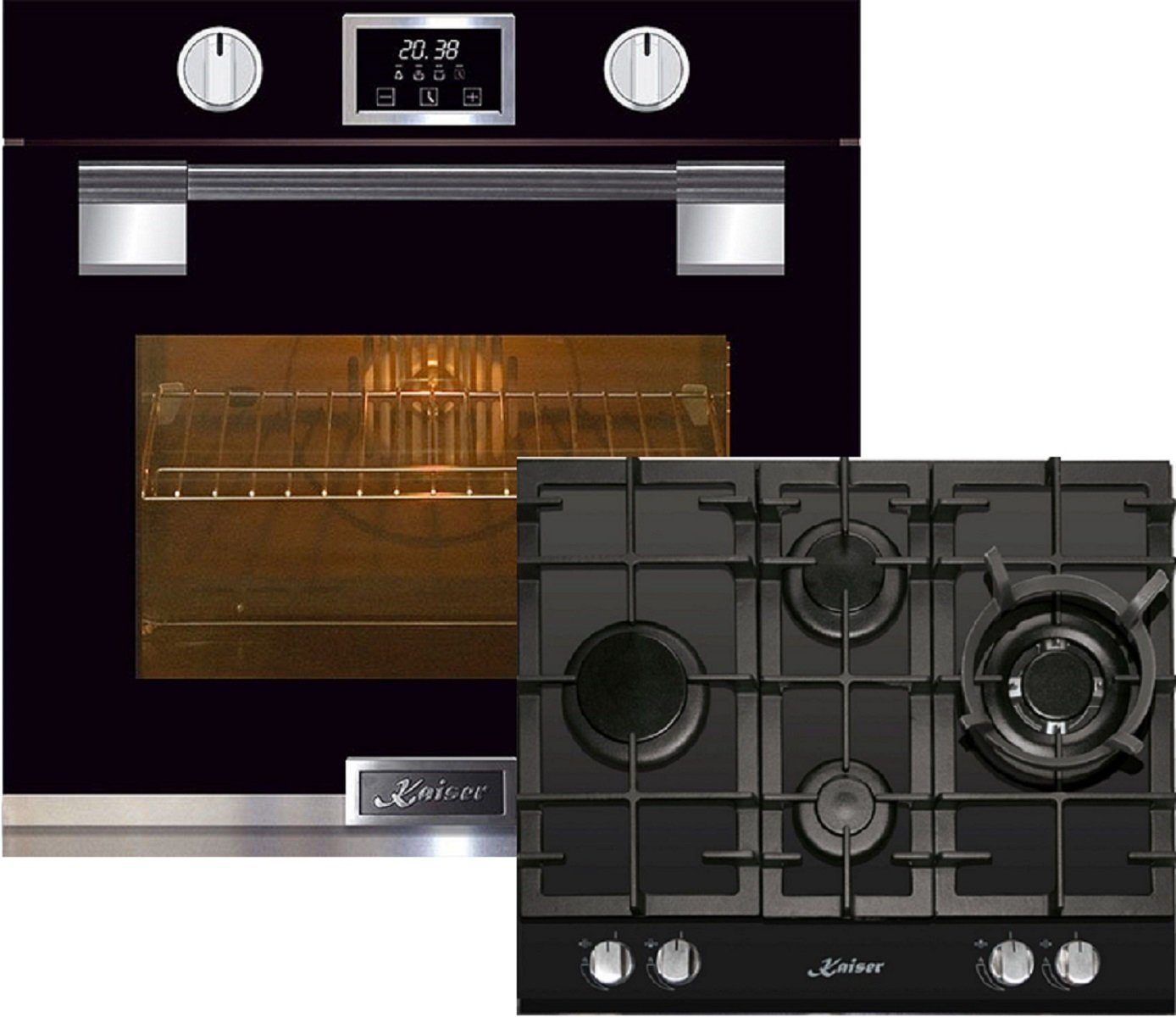 Backofen-Set EH 6338 S + KCG 6394/