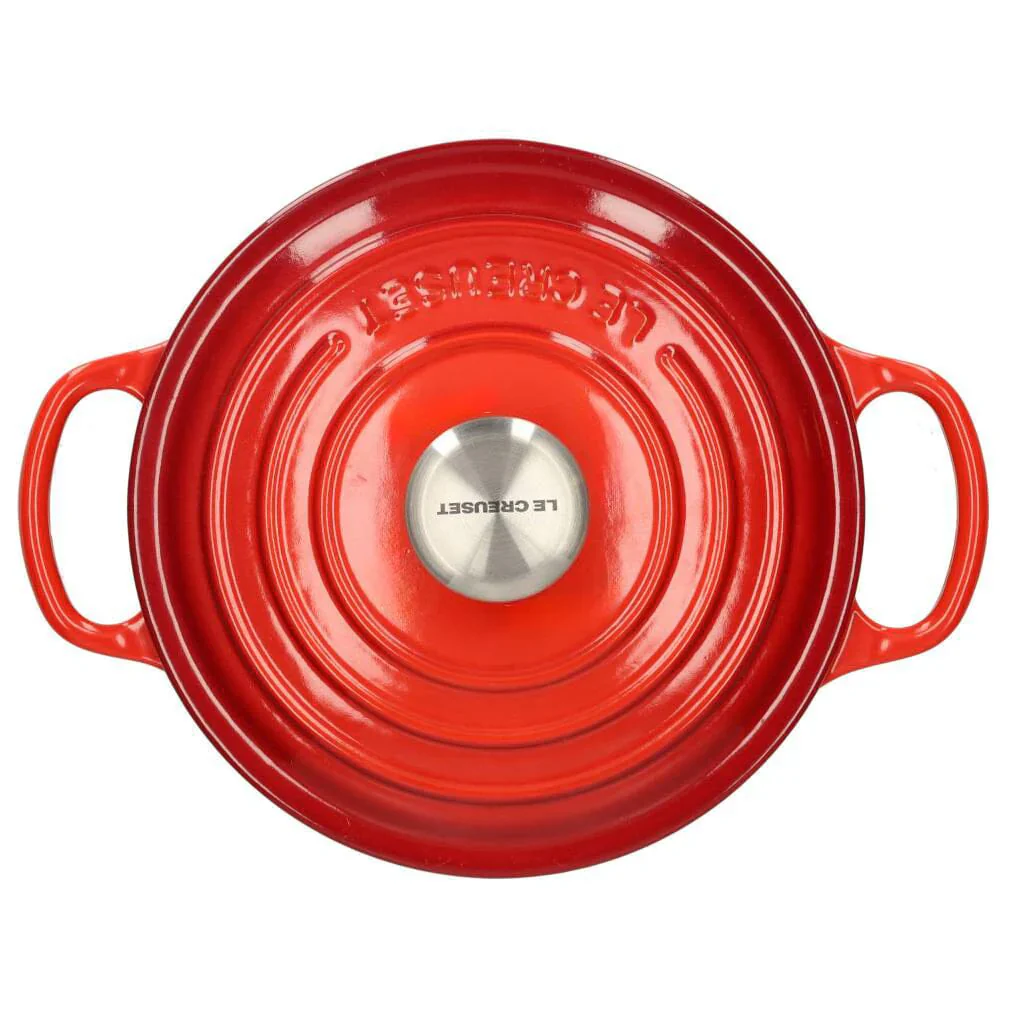 2025 Le Creuset - Sartén para asar / guisar Signature redonda cereza roja 20 cm 2,4 l