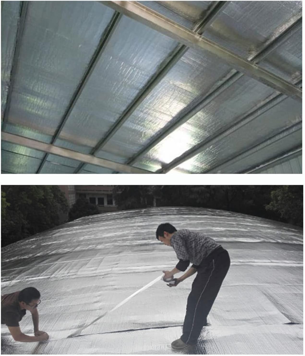 Luftpolsterfolie zur Isolierung, Reflektierende Isolierrolle for Dachböden, Garagen, Wohnmobile, Verschiedene Größen und Stärken(10mm(thk),1 * 7M(7m²))