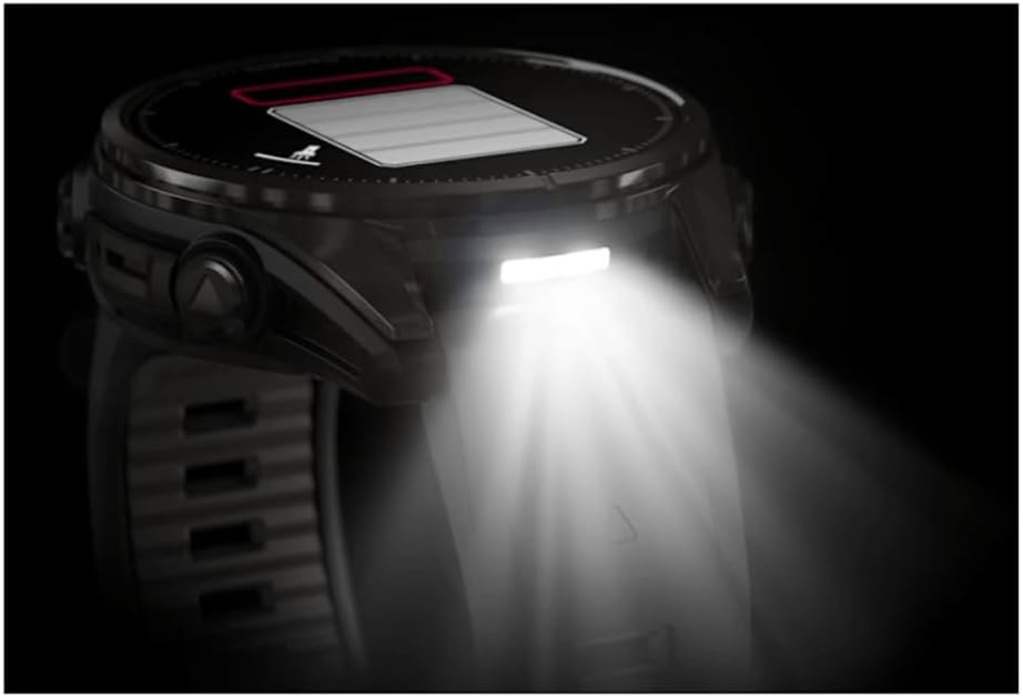 Fenix 8–43 mm, AMOLED, Saphir, Carbongrau, DLC Titan mit schwarz/kieselgrauem Silikon