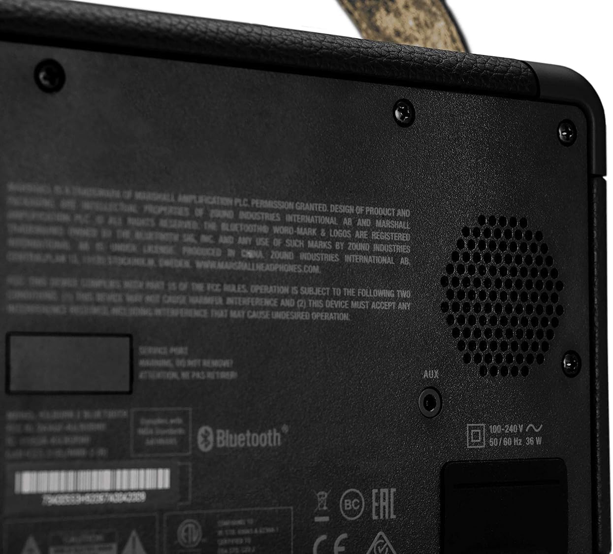 Marshall Kilburn II Bluetooth Draagbare Waterbestendige Luidspreker, Draadloos - Zwart en Messing