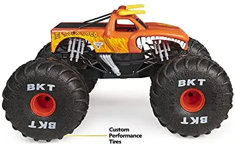 Monster Jam, Official Mega Grave Digger All-Terrain Remote Control Monster Truck with Lights