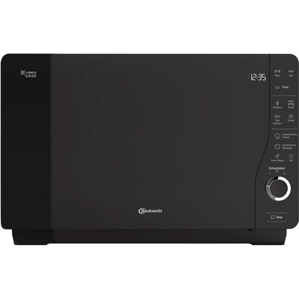 Mikrowelle mit Grill und Crisp-Funktion 25 L, 800 W, Grill 1000 W, Dampfgarfunktion und AutoClean, silber