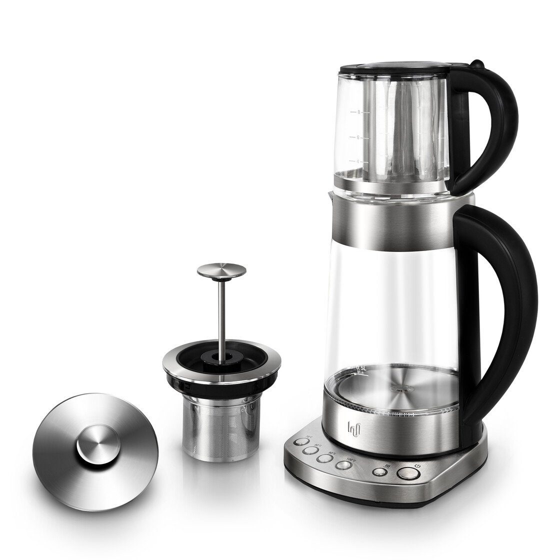 Wasserkocher Glas Wasserkocher mit Temperatureinstellung,Teesieb