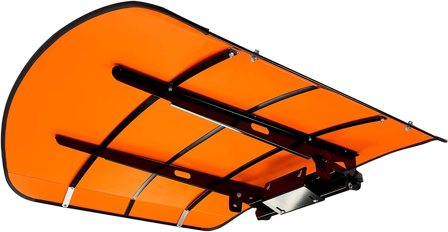ECOTRIC Tractor Canopy Orange Compatible with All ROPS 48��� X 52��� Equipped Tractors with a 2��� x 2��� or 2��� x 3��� ROPS (Will Add About 4�� to The Height of The Tractor) Tractor Sun Canopy Sunshade