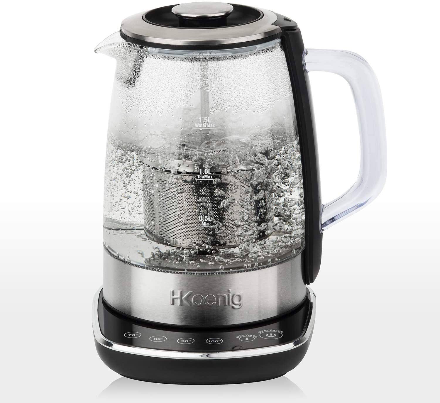 Wasserkocher TI600 Teekocher mit Temperatur-Regelung