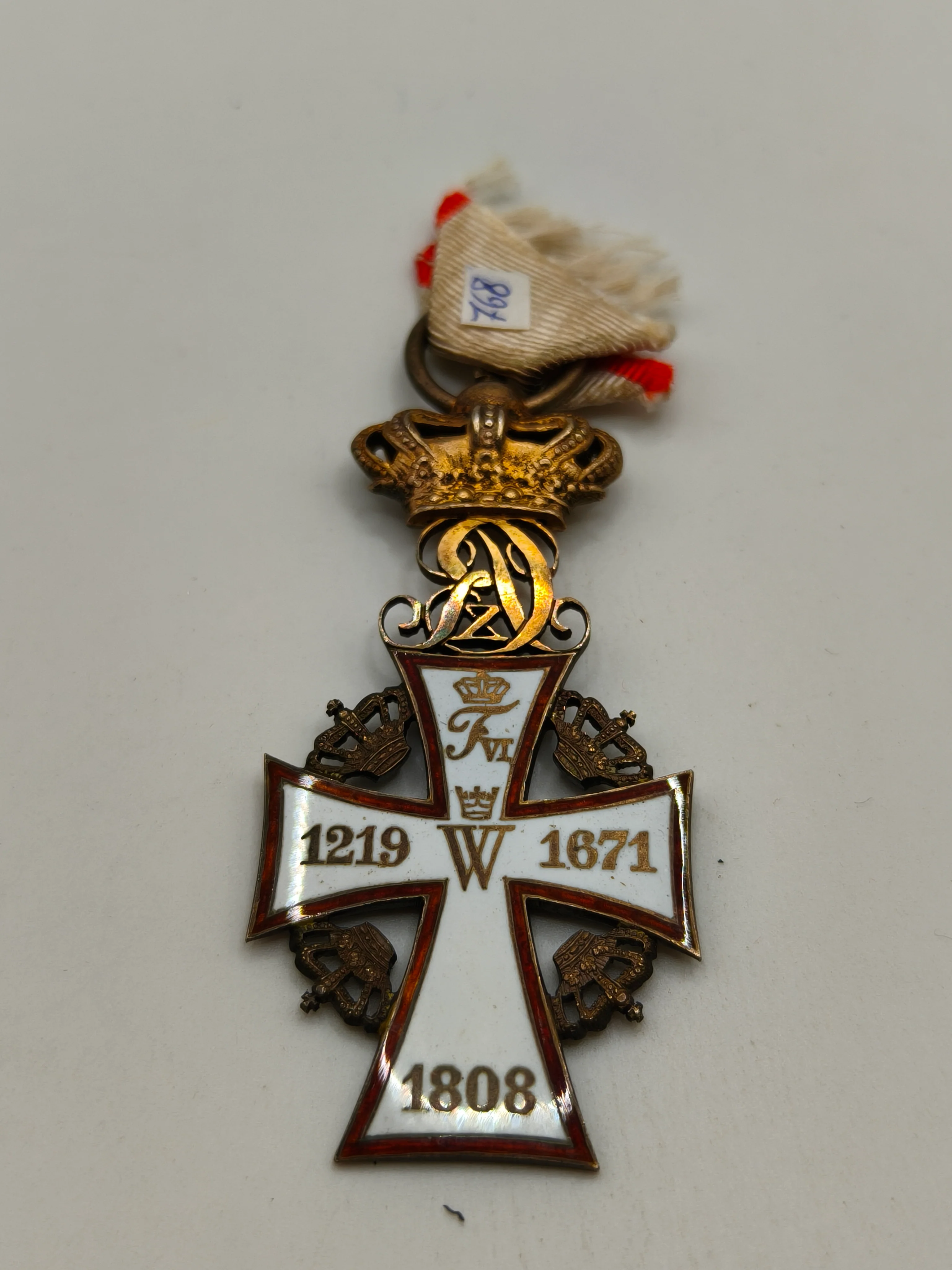 Medalla orden de Dannebrog Dinamarca